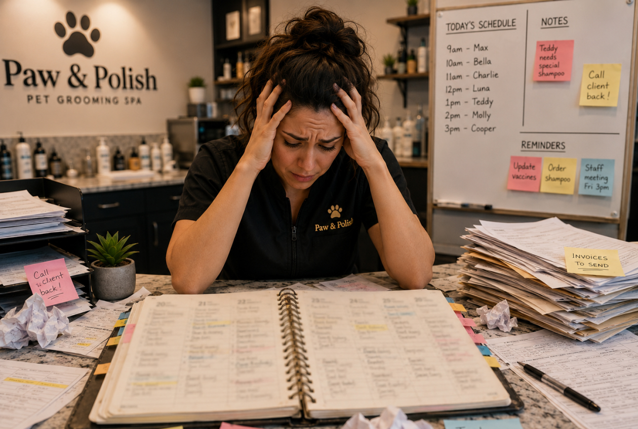 Manual tasks stressing the salon staff